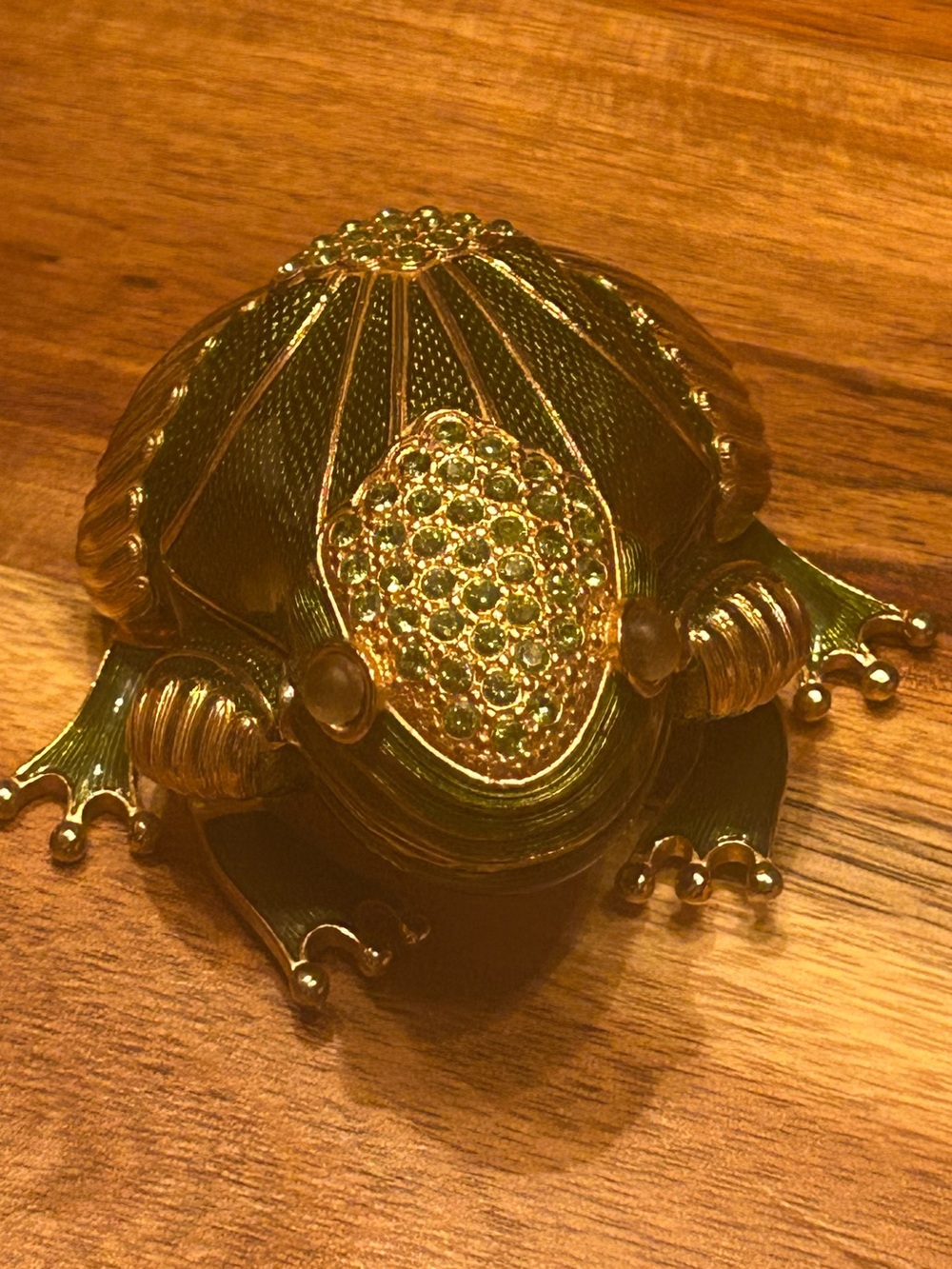 Edgar Berebi Limited Edition Museum Gold Jeweled Frog Trinket Box - Pristine
